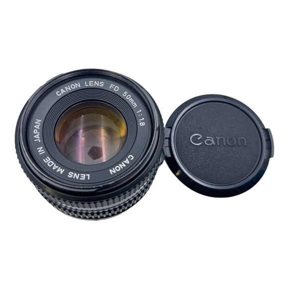 Canon A-1 35mm Film Camera 50mm F1.8 FD & 28mm F3.5 Lens & Flash - Tested - Picture 10 of 12